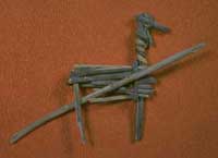 twisted willow twig is shaped into an animal form twisted willow twig is shaped into an animal form