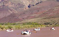 Boats below Tanner Rapid.