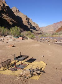 fire pan and fire blanket