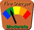 Fire Danger Rating 125 x 113 px Moderate
