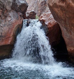 Shinumo Falls barrier.