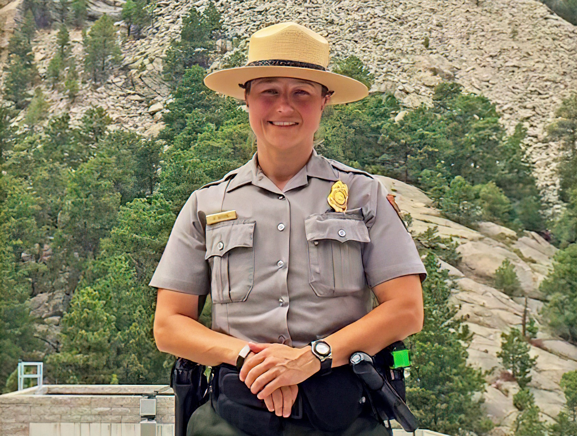 A photograph of Angela Boyers wearing an NPS Uniform