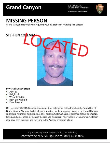 Coleman located