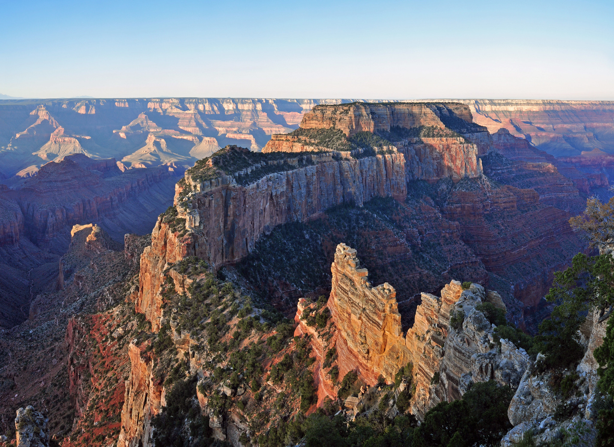 Cape Royal A photo from Cape Royal showing a dramatic canyon landscape and vista
