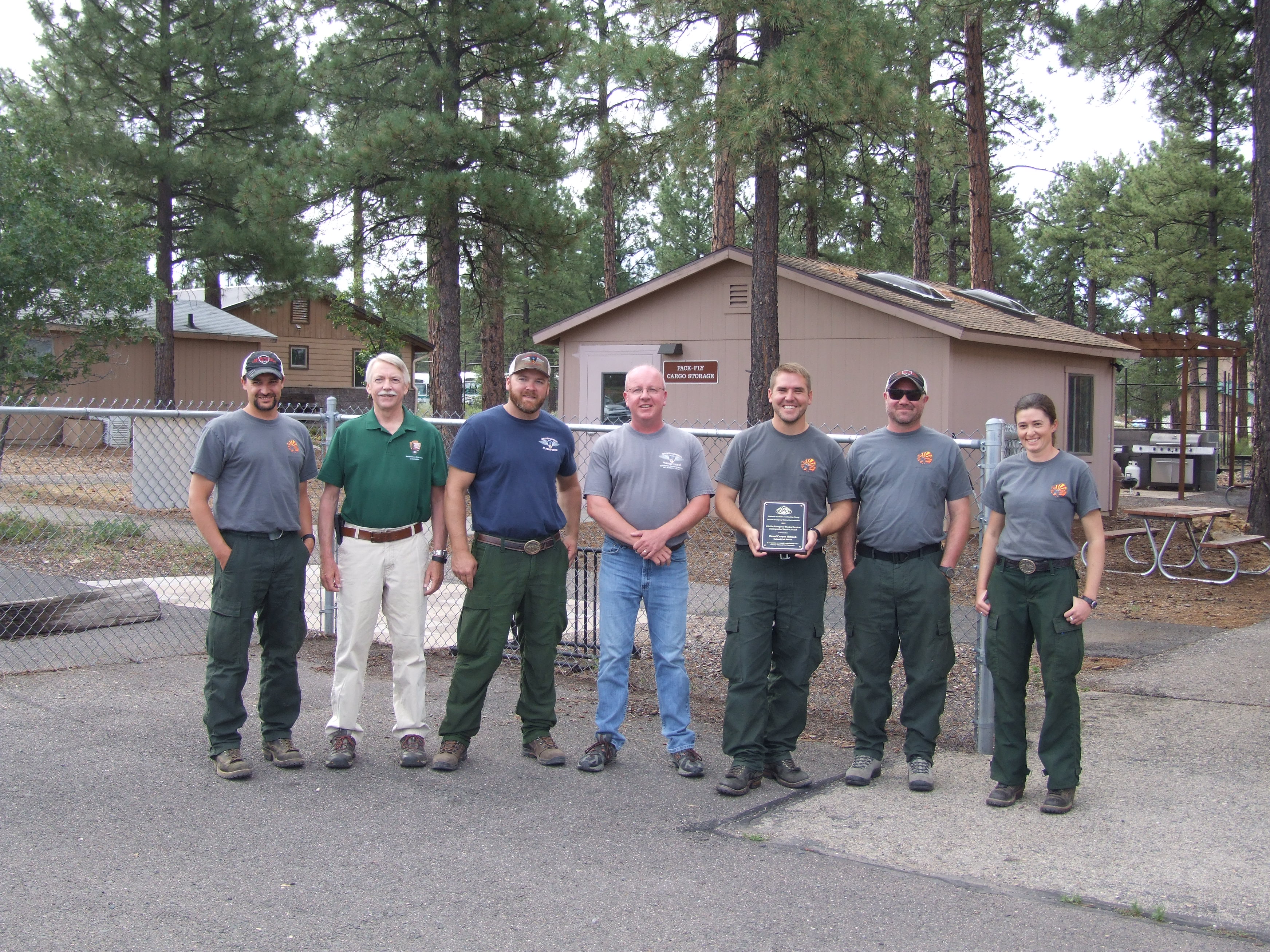 NPS Director Jon Jarvis and Grand Canyon helitack crew