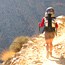 Hiker on a dusty trail.