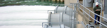 Water release from Glen Canyon Dam