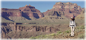 hiker at Grand Canyon National Park hiker at Grand Canyon National Park