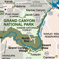 map of grand canyon national park Plan Your Visit Grand Canyon National Park U S National Park map of grand canyon national park