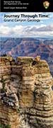 Geology brochure cover shows the limestone fliffs below  Mather Point overlook