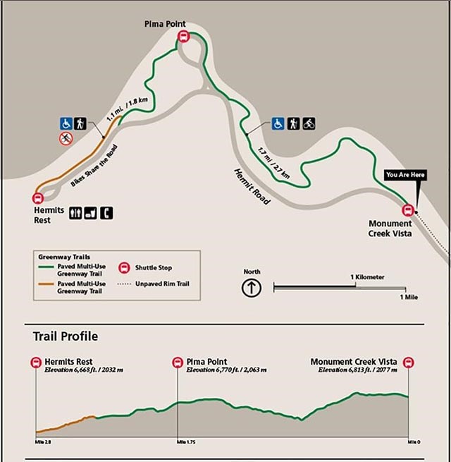 Hermit Road Shuttle Bus Route Grand Canyon National Park U S National Park Service Hermit Road Shuttle Bus Route Grand Canyon National Park U S National Park Service