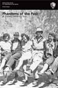 Phantom Ranch Walking Tour booklet cover shows 5 people lifting their legs in a black and white photo.