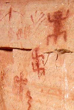 rock art on Bright Angel Trail
