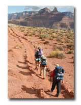 hiking in the Grand Canyon