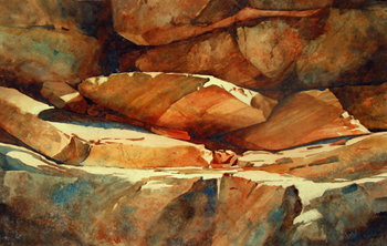 Center Piece; watercolor painting by Gloria Miller Allen