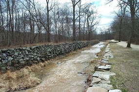 The Patowmack Canal, upstream of the Falls The Patowmack Canal, upstream of the Falls