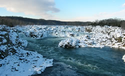 A winter view of the Falls A winter view of the Falls