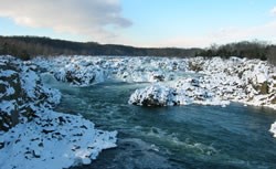 A winter view of the Falls