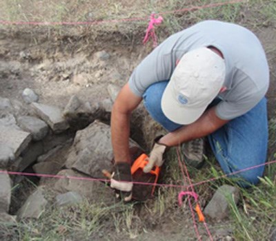 TRT participating in Archeology dig