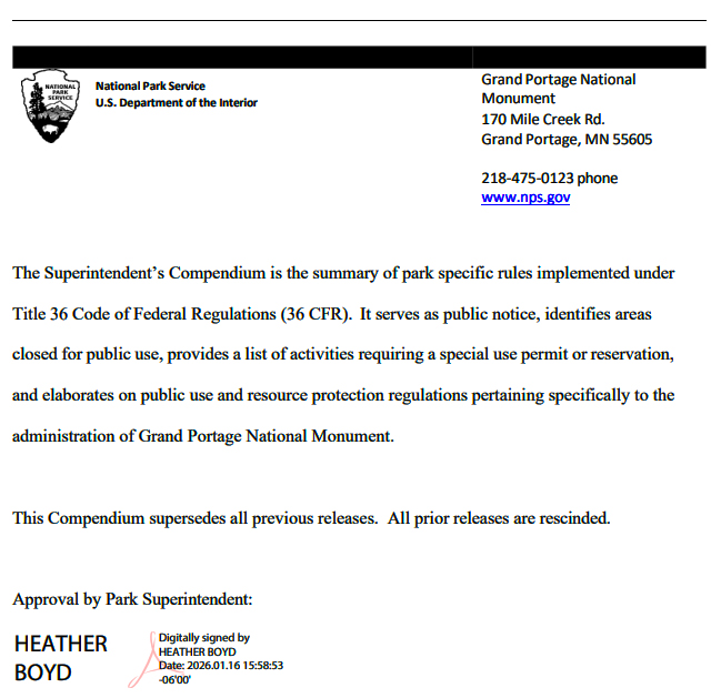 Superintendent's signature panel