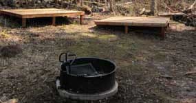 Campsite at Fort Charlotte
