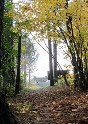 Great Hall from Grand Portage Trail. Great Hall from Grand Portage Trail.