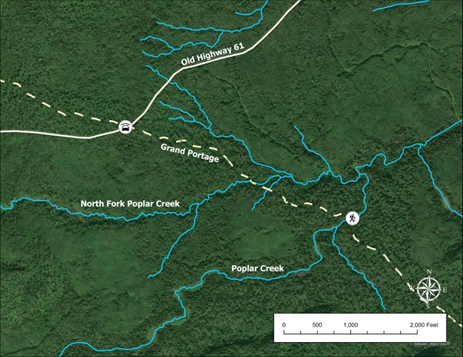 A map of the location of the crossing. Additional alternative text below.