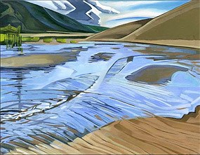 Medano Creek Painting by Kathy Hodge