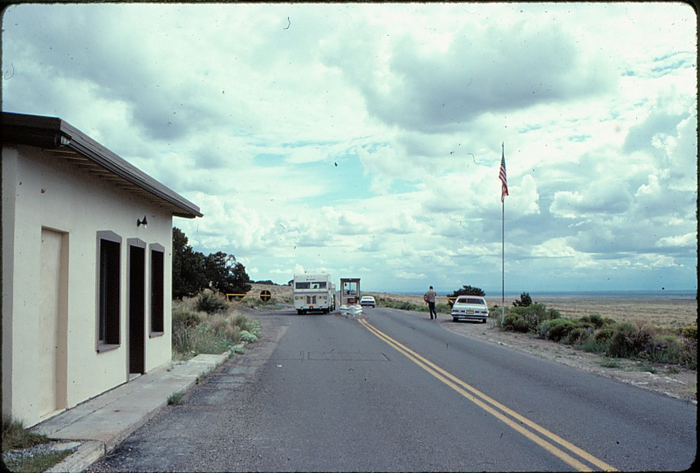 Entrance station to Great Sand Dunes National Monument, circa 1980s