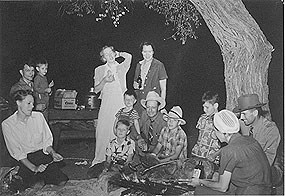 Linger family evening cookout by Great Sand Dunes