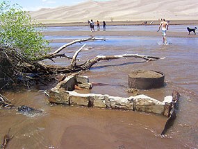Gold mining remnants