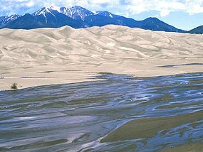 Medano Creek, Dunes, and Mount Herard