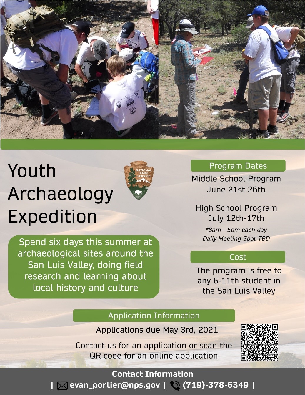 Youth Archeology Expedition Poster