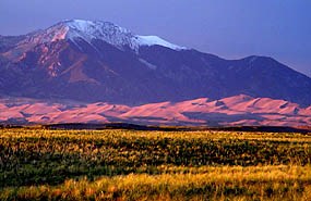 Sunset on Dunes and Mount Herard Sunset on Dunes and Mount Herard