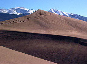 Dune and Sangre de Cristo Mountains Dune and Sangre de Cristo Mountains