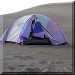 Backpacking Tent on Dunes