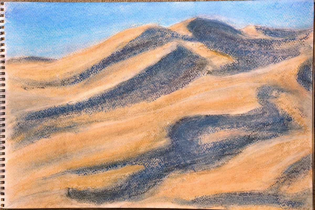 Step 5 of Dunes Sketch - Final Done