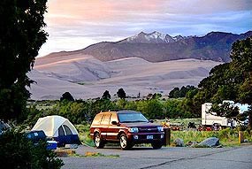 Campsite at Sunset