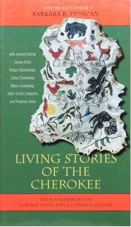 Book cover of Living Stories of the Cherokee