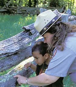 Ranger-led programs offer children an opportunity to explore and learn about the park.