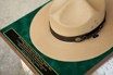 US National Park Ranger Hat mounted on a plaque.