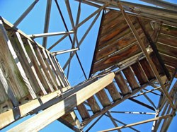 Cove Mountain tower, from below.