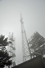 Clingmans Dome air quality and radio towers.