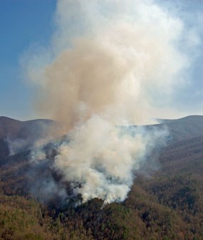 Fire at Gregory Ridge.