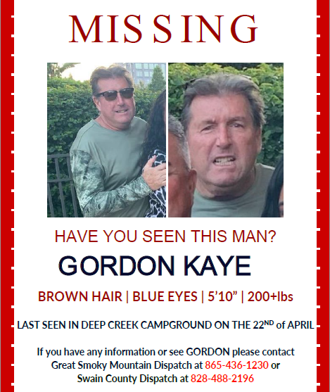 missing person flyer shows 69 year old man with brown hair and blue eyes