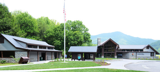 The new Oconaluftee Visitor Center