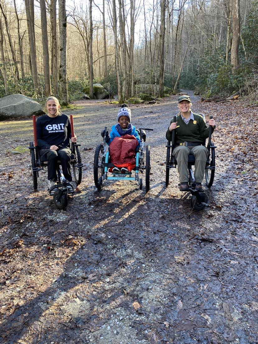 ranger and visitors GRIT off-road wheelchairs