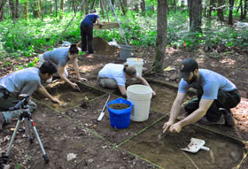 Excavation at Cataloochee, on the North Carolina side of the park.
