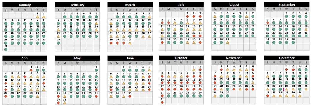 2027 Congestion Forecasting Calendar