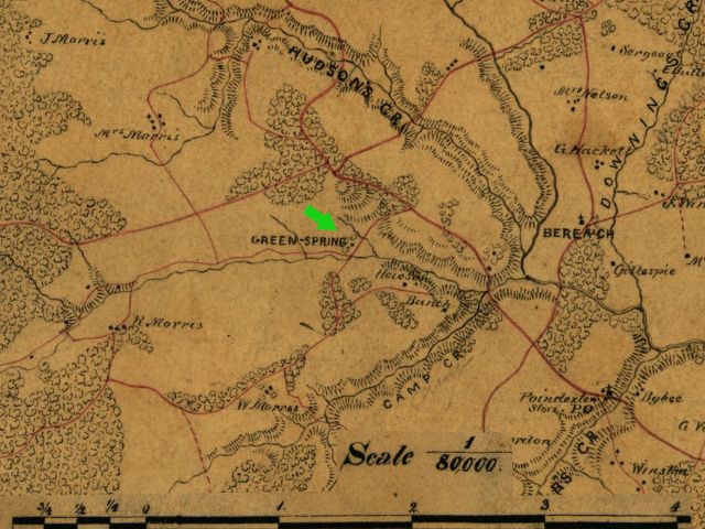 Green Springs (Mineral Springs) Neighborhood Map